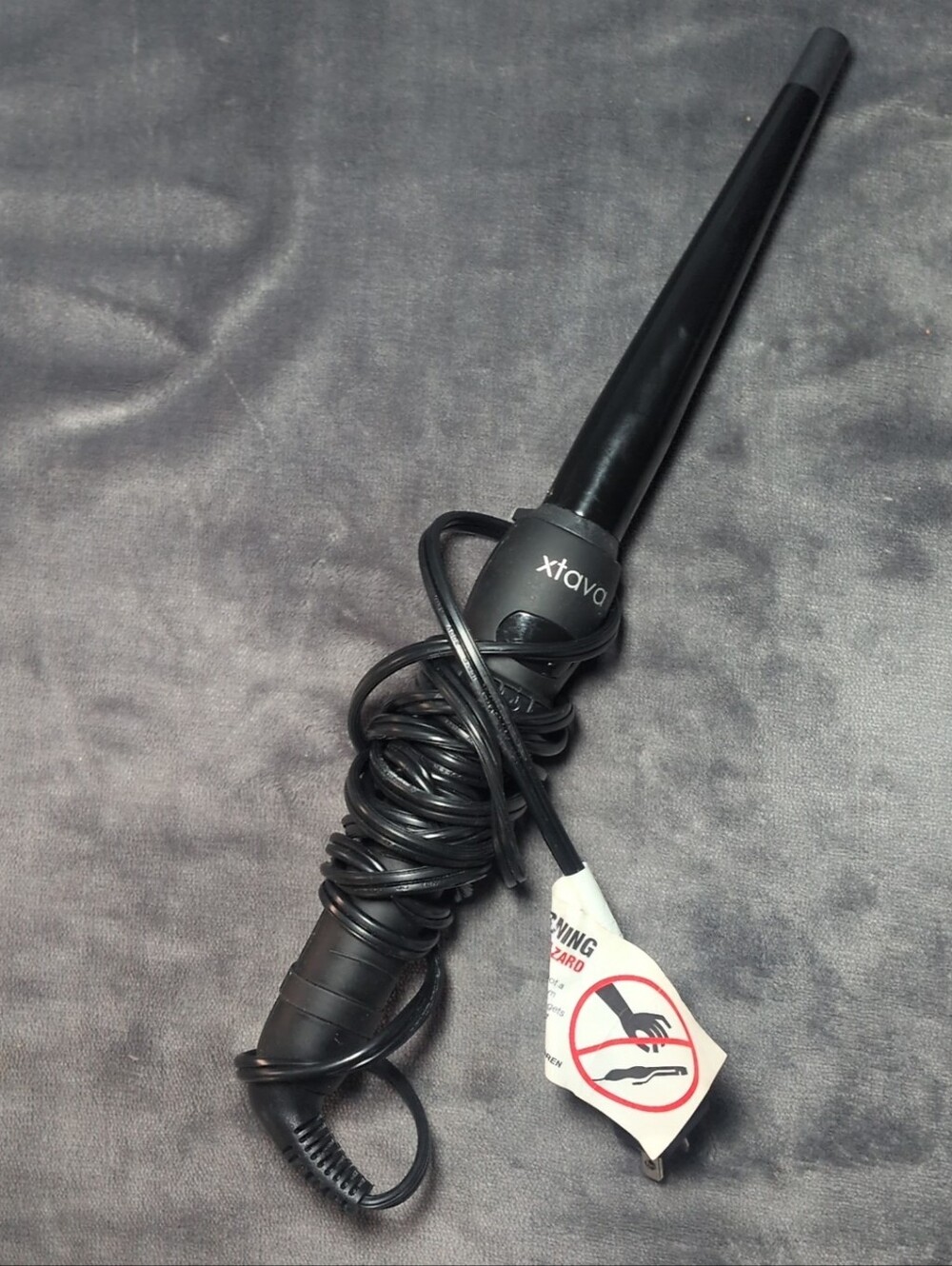 Xtava Black Tapered Curling Wand XTV020041PRD